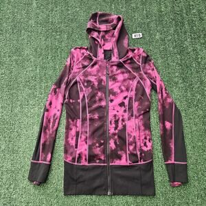 Lululemon Daily Practice Jacket Blooming Pixie Raspberry Tie Dye Sz 8
